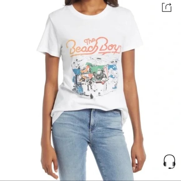 Treasure & Bond Tops - Treasure & Bond The Beach Boys Band Graphic Band Tee Size L